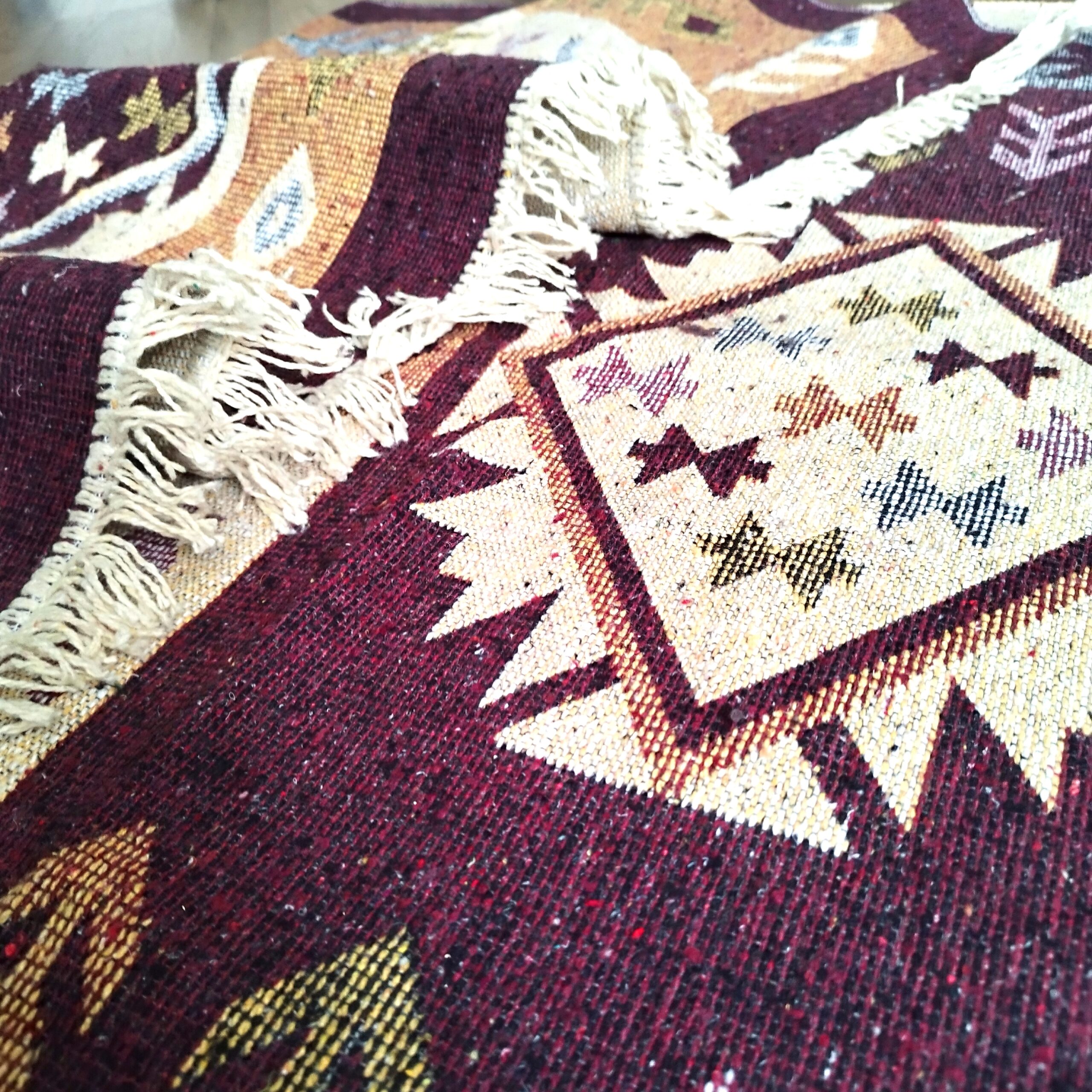 Covor traditional, dimensiunea 80x200cm, maro si crem, model SPIC DE GRAU - imagine 5