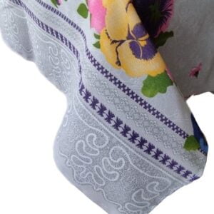 Fata de masa din bumbac, cu motive traditionale 160x160 cm cod0011 - imagine 3