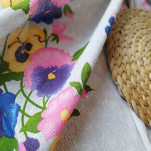 Fata de masa din bumbac, cu motive traditionale 160x160 cm cod0011 - imagine 2