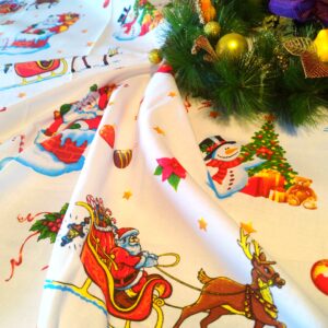 Alternative view of Fata de masa Craciun, din bumbac, dimensiune 150×180 cm Christmas14