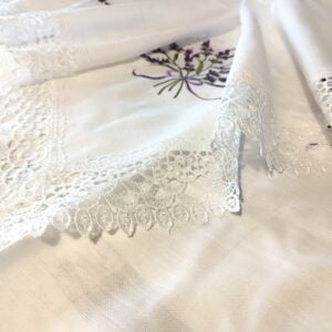 Fata de masa din bumbac, cu dantela Special Events 130x180 cm cod003 - imagine 4