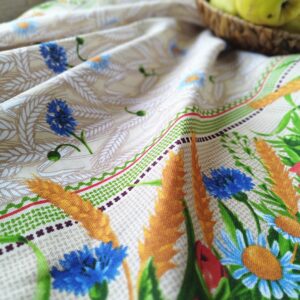 Fata de masa din bumbac, cu motive traditionale 160x220 cm cod0013 - imagine 4