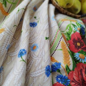 Fata de masa din bumbac, cu motive traditionale 160x220 cm cod0013 - imagine 5