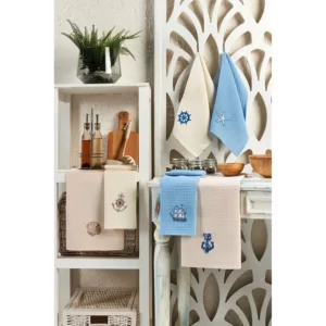 Set 6 prosoape pentru bucatarie, bumbac 100%, dimensiune 30x50cm Marin