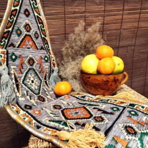 Obiect decorativ, cu 3 buzunare, model traditional Gri TR05 - imagine 4