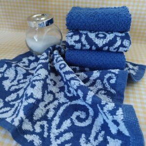 Set 4 prosoape pentru bucatarie, bumbac 100%, dimensiune 30x30cm Happy time 009 - imagine 2