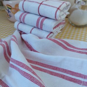 Set 4 prosoape pentru bucatarie, bumbac 100%, dimensiune 30x30cm Happy time 005 - imagine 3