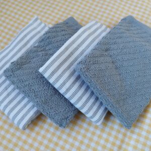 Set 4 prosoape pentru bucatarie, bumbac 100%, dimensiune 30x30cm Happy time 004 - imagine 2