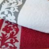 Set 2 prosoape baie , bumbac 100%, dimensiune 50x100cm jacquard Flower