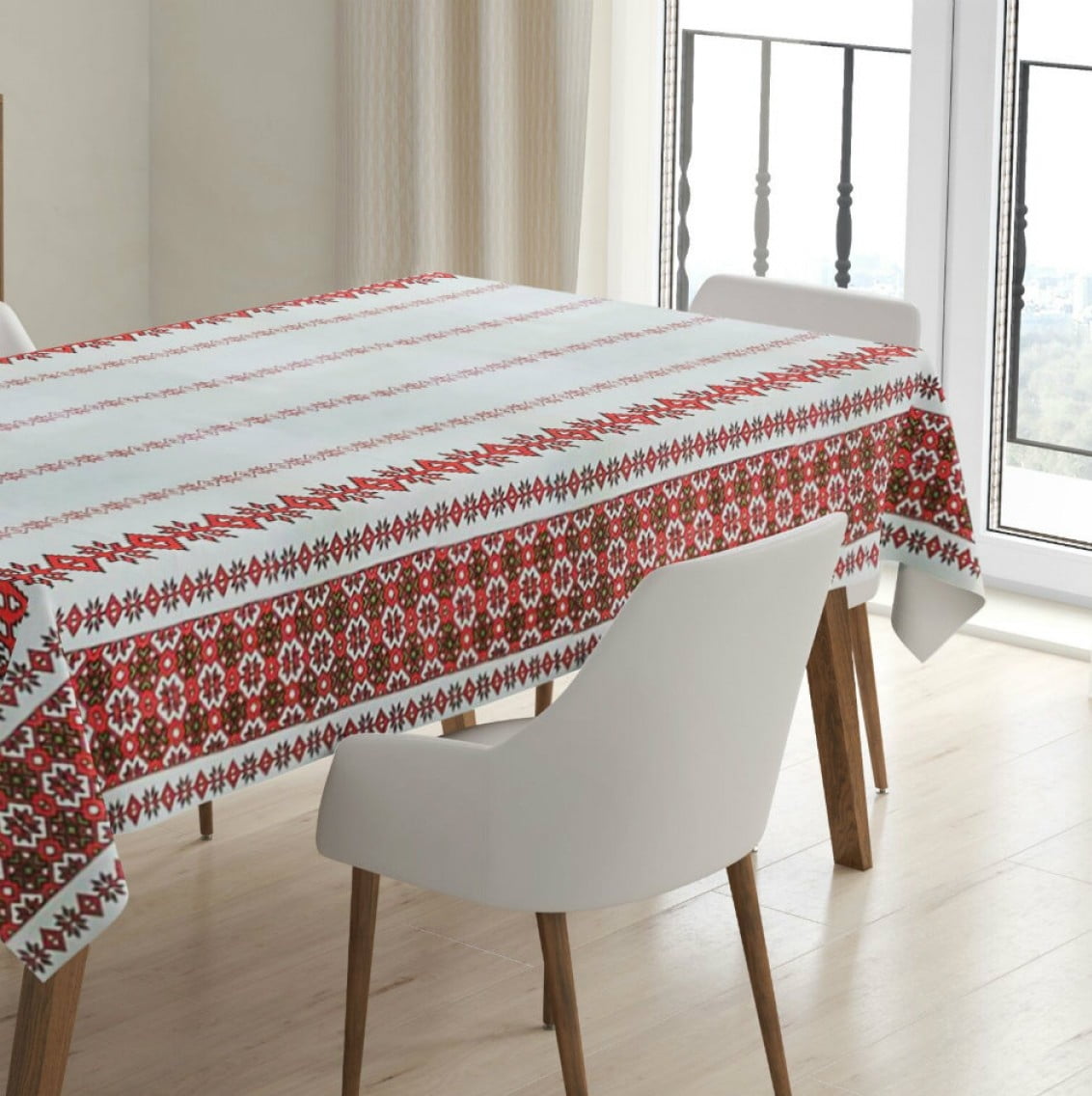 Fata de masa din bumbac 100%, dimensiune 125x150 cm cod027B - imagine 2