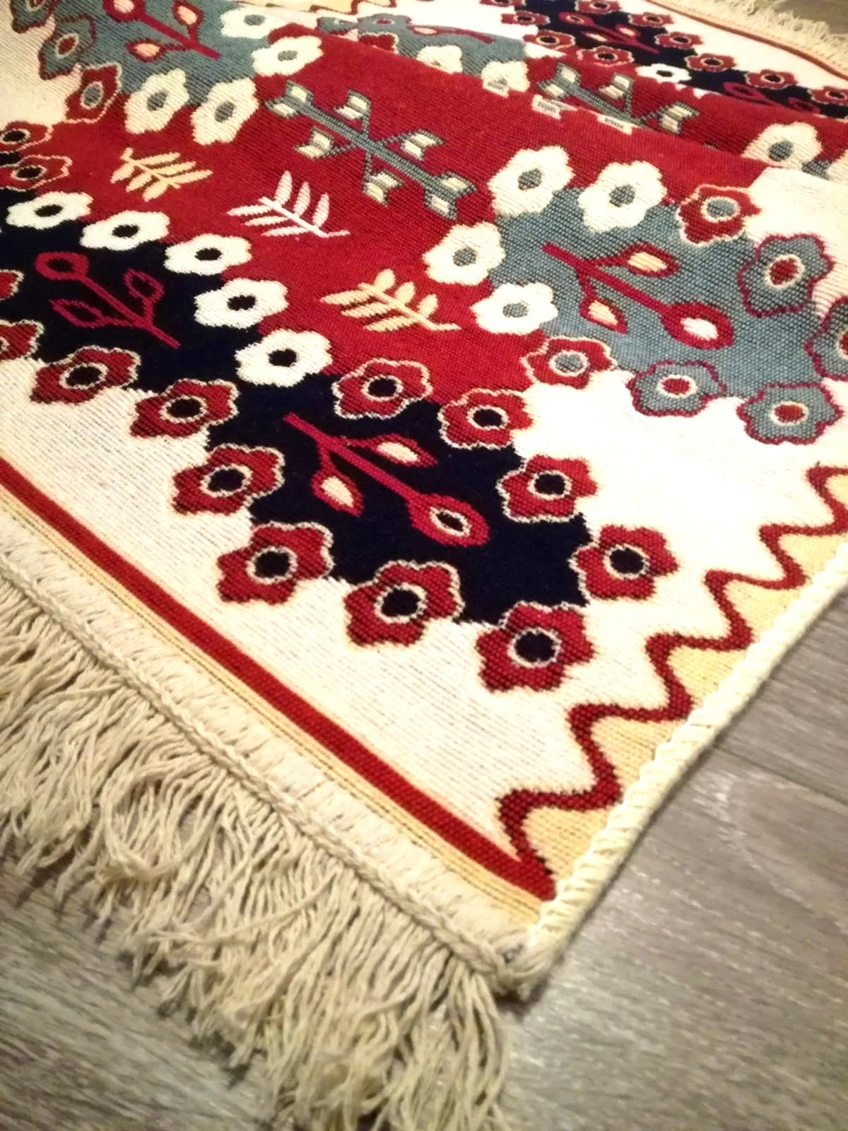 Covor traditional, cu doua fete, dimensiunea 60x90cm COTON03 - imagine 4