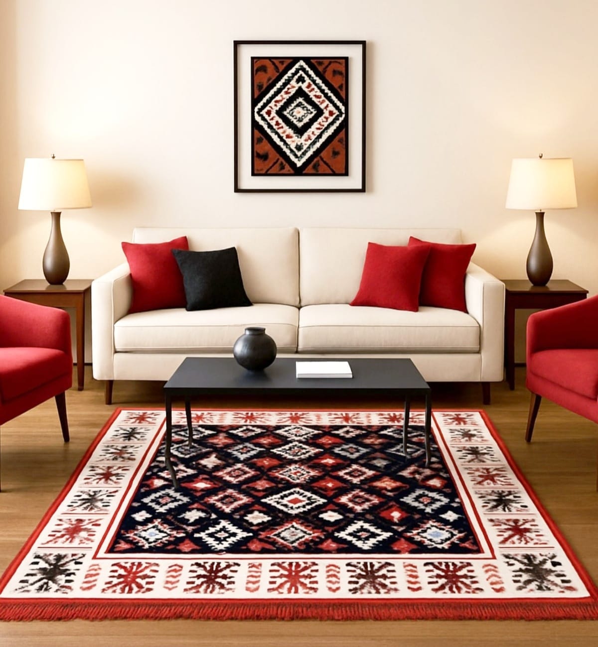 Covor tesut, cu doua fete, dimensiunea 120x180cm H&H112