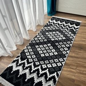 Covor traditional, cu doua fete, dimensiunea 60x125cm  COTON06B - imagine 7