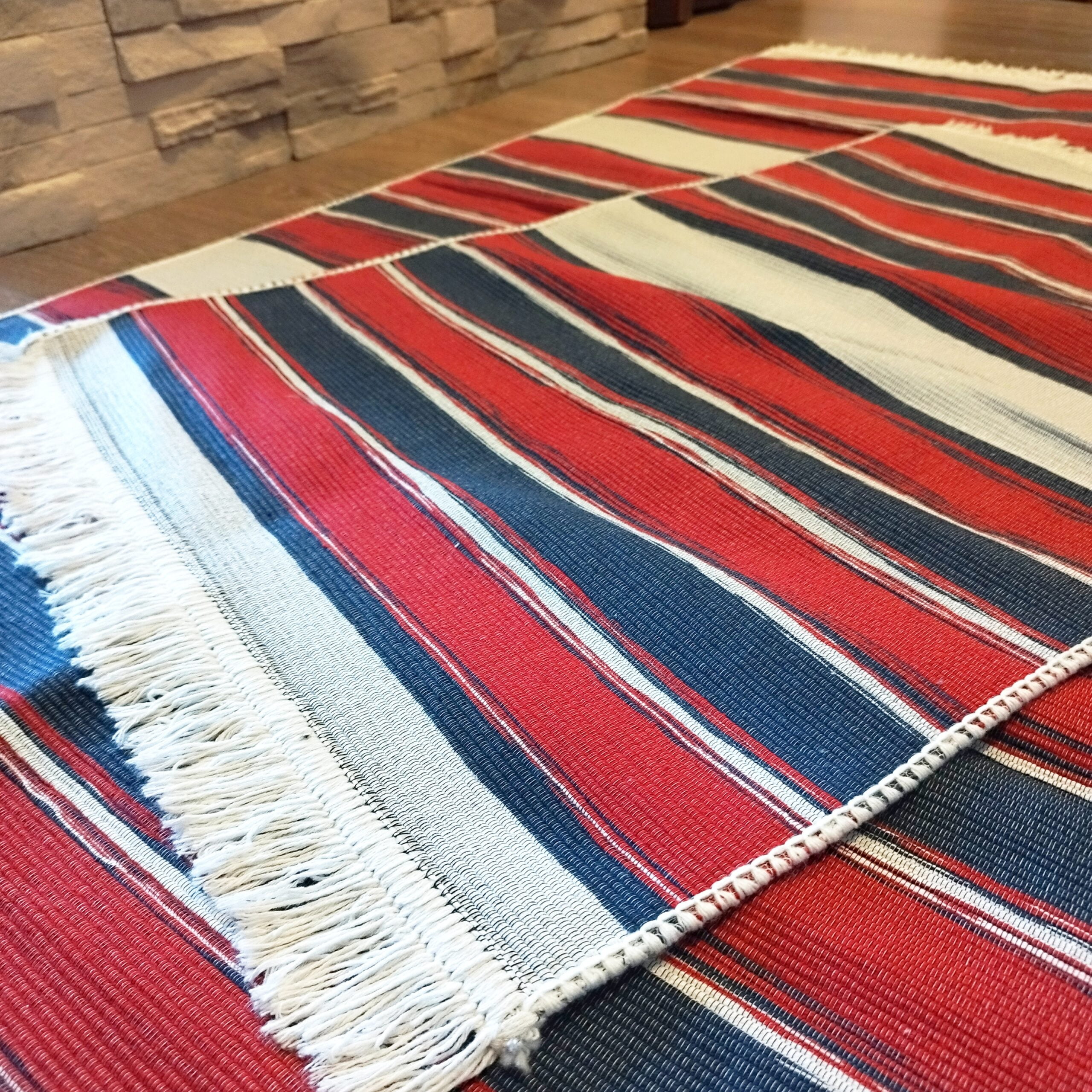 1+2 Covoare traditionale, cu doua fete, dimensiunea 80x150cm + 2X60x90cm COTON05AC - imagine 3