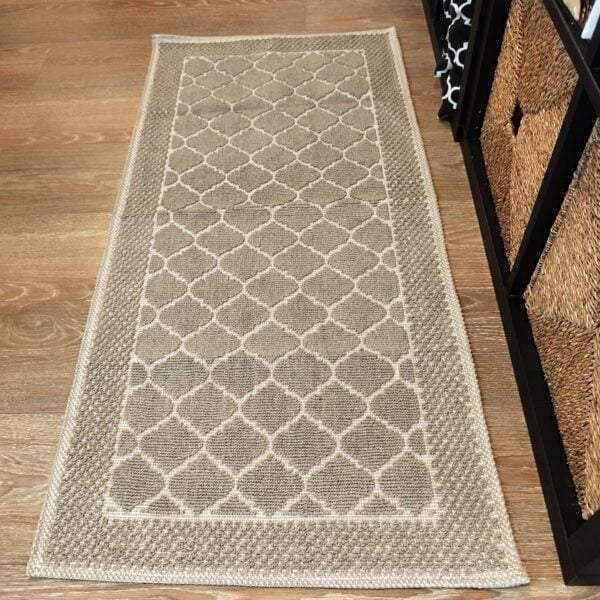Covor tesut bumbac, dimensiunea 55x120cm Capucino, cod CB228