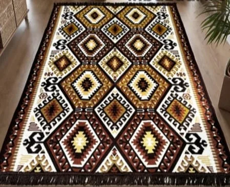 Covor tesut, cu doua fete, dimensiunea 140x215cm H&H45G