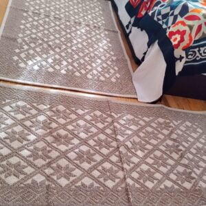 Set 2 Covoare pentru dormitor, dimensiune- 1 bucata 55x85cm+1 bucata 60x200cm, capucino, cod CB226 - imagine 6