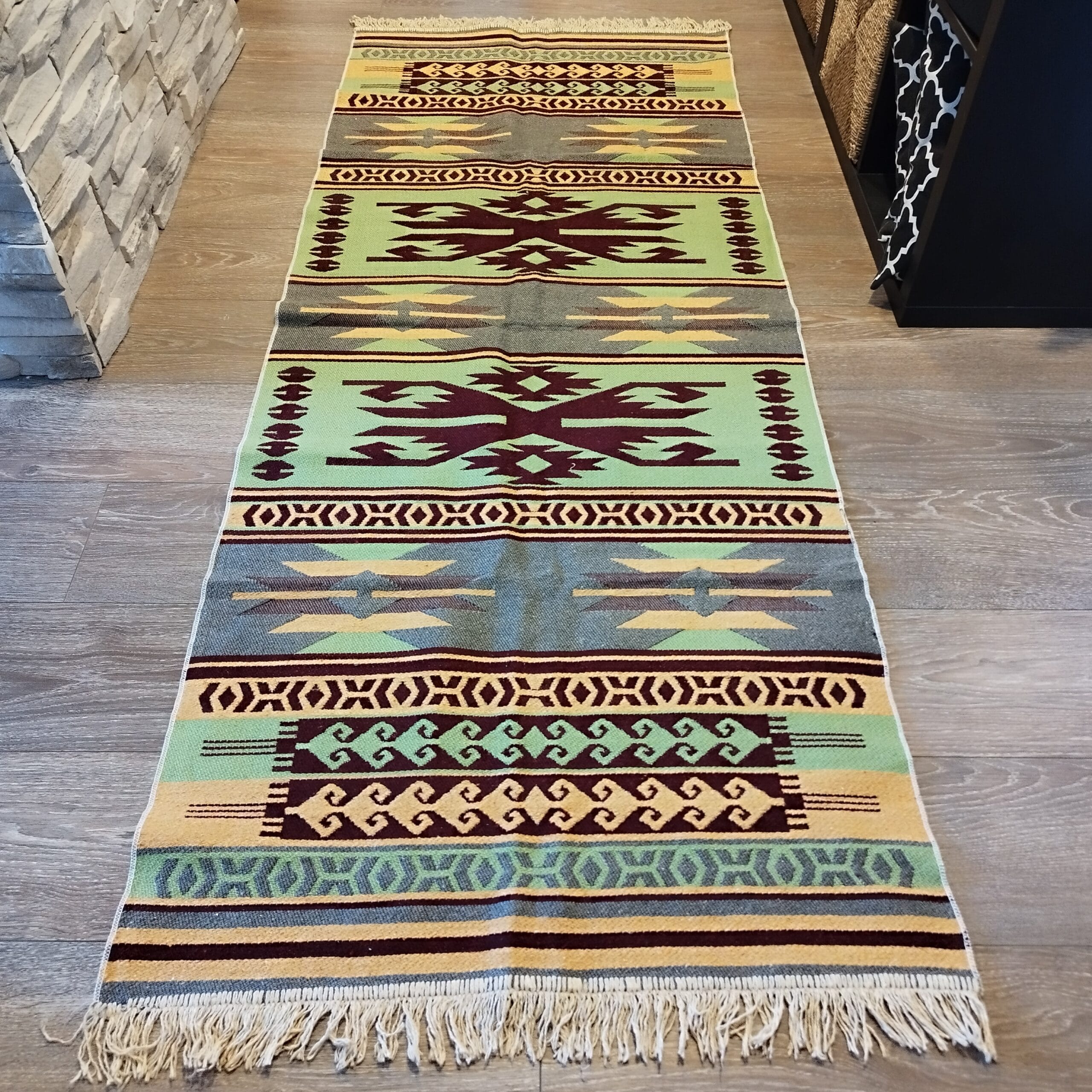 Covor tesut, cu doua fete, dimensiunea 80x200cm H&H305 - imagine 4