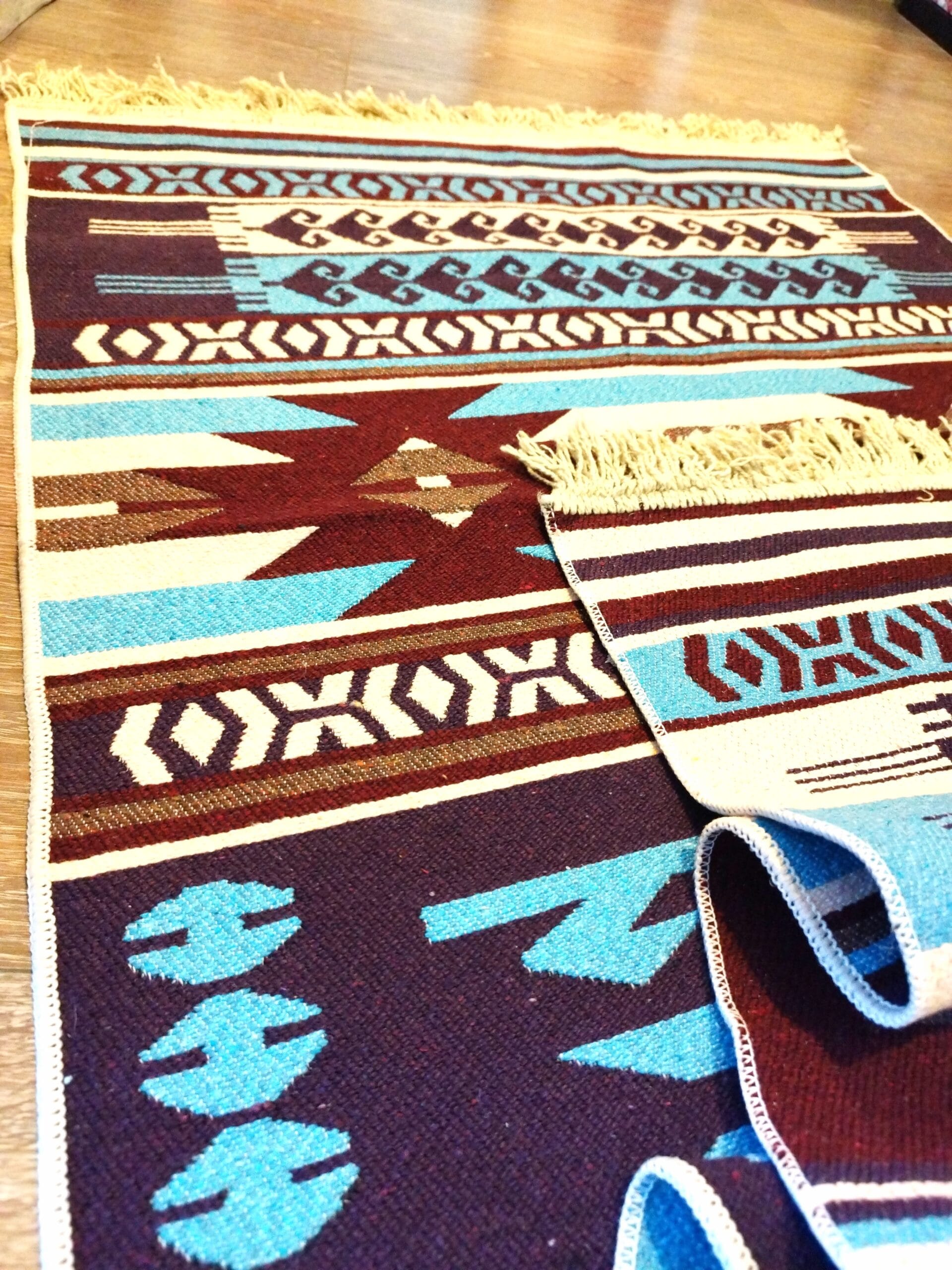 Covor tesut, cu doua fete, dimensiunea 80x200cm H&H304 - imagine 3