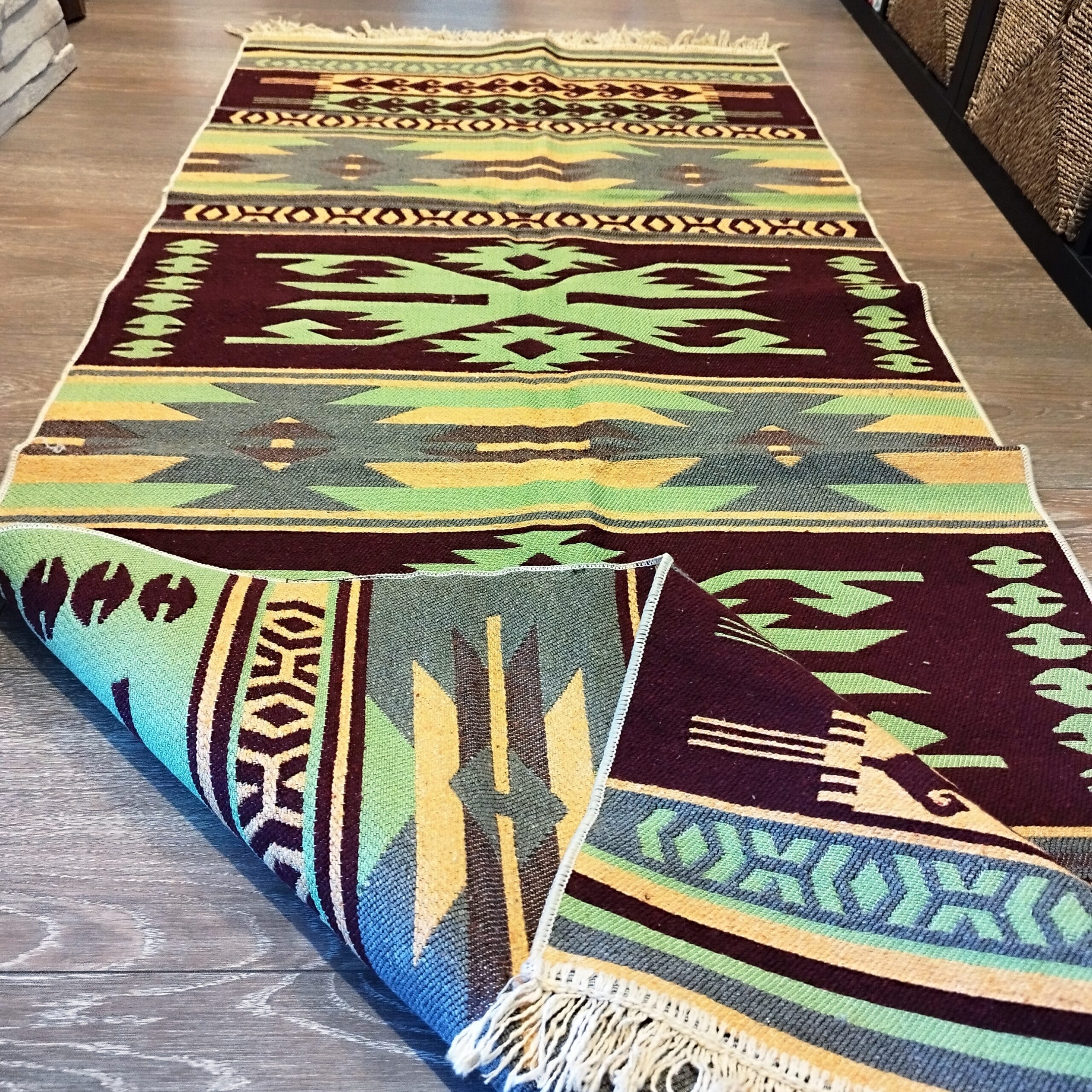 Covor tesut, cu doua fete, dimensiunea 80x200cm H&H305 - imagine 2