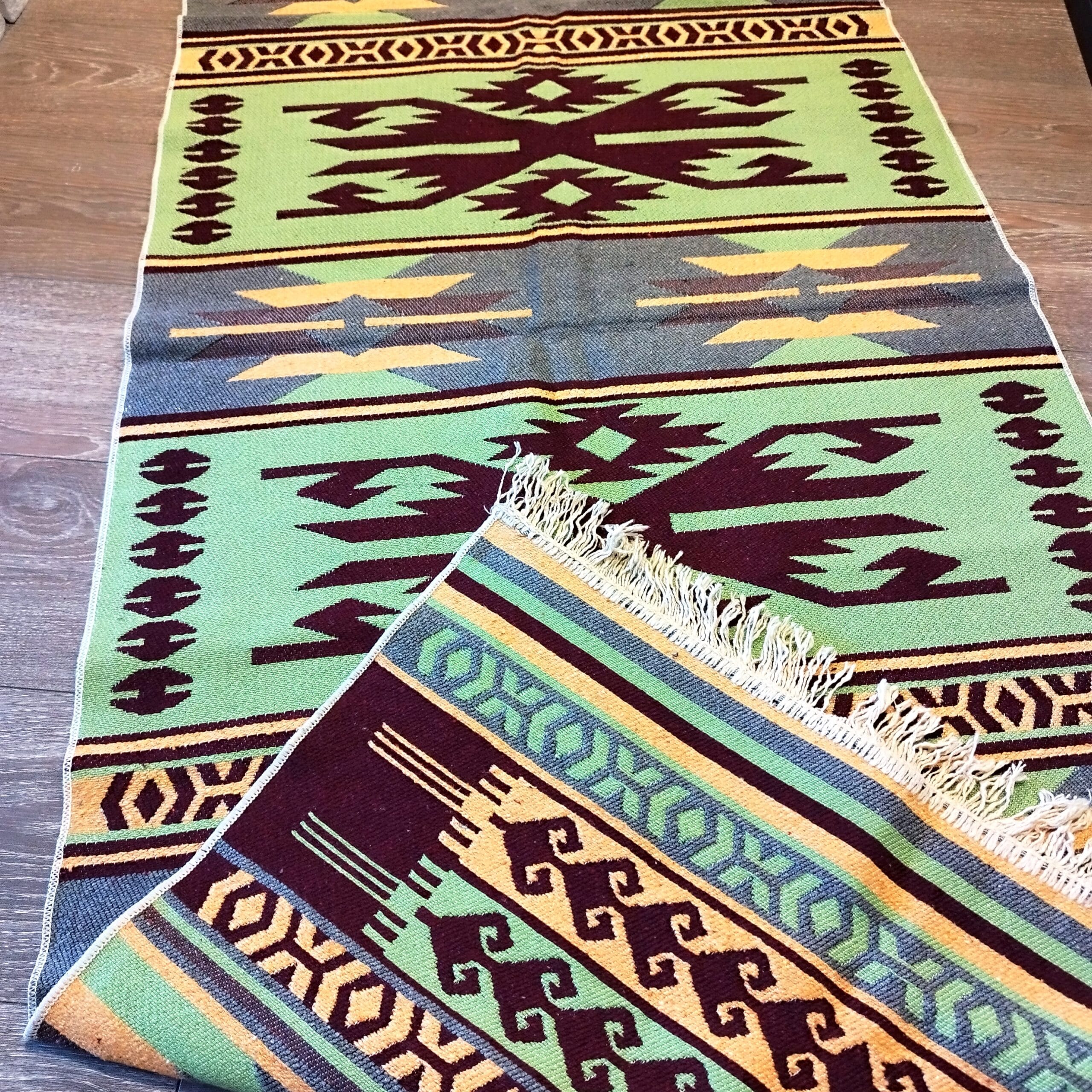 Covor tesut, cu doua fete, dimensiunea 80x200cm H&H305 - imagine 5