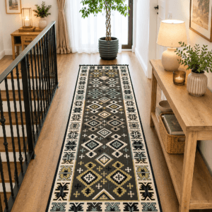 Covor traditional, cu doua fete, dimensiunea 80x300cm, H&H110