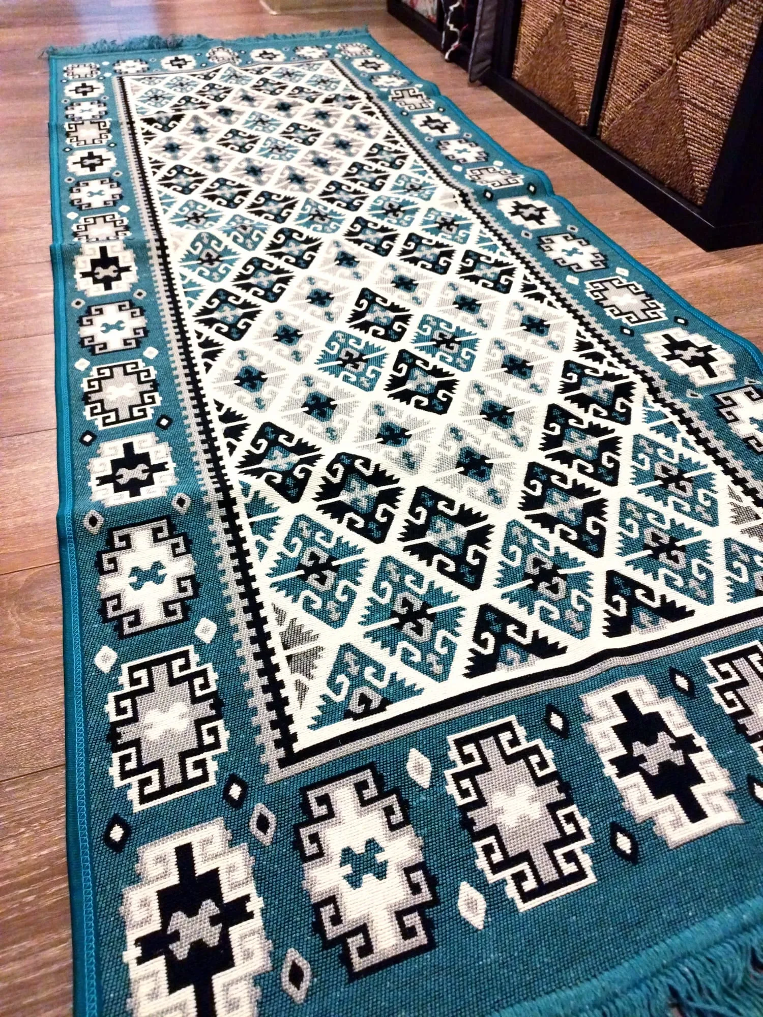 Covor tesut, cu doua fete, dimensiunea 80x150cm H&H303 - imagine 3