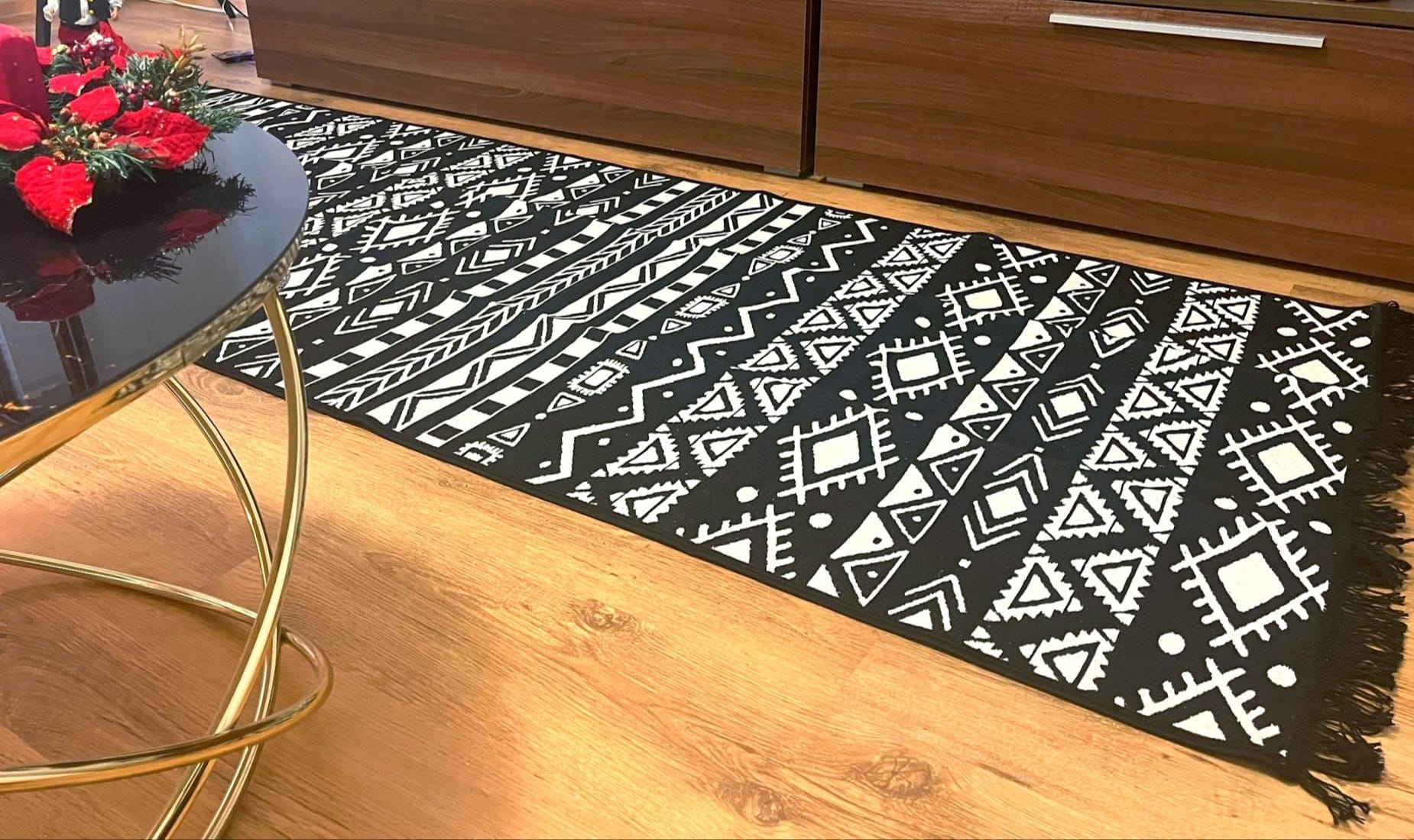 Covor tesut, cu doua fete, dimensiunea 100x300cm H&H118 - imagine 6
