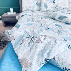 Lenjerie de pat dublu, ranforce bumbac 100% Julie 002 - imagine 2