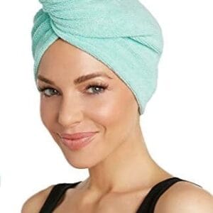 Prosop AQUA pentru par, bumbac 100%