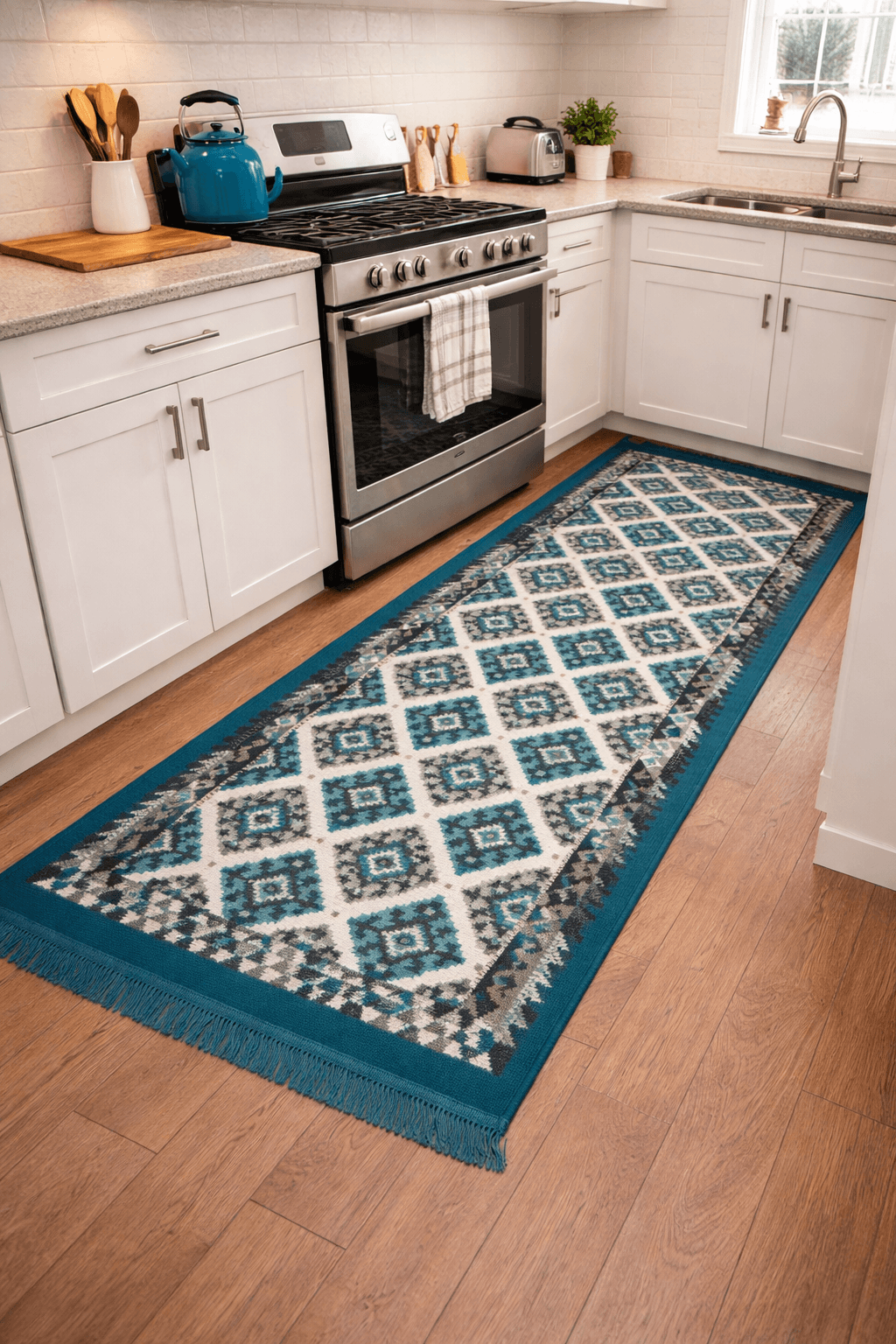 traversa pentru bucatarie, cu doua fete, dimensiunea 60x200cm H&H606