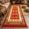 Covor floral, cu doua fete, dimensiunea 80x300cm H&H115