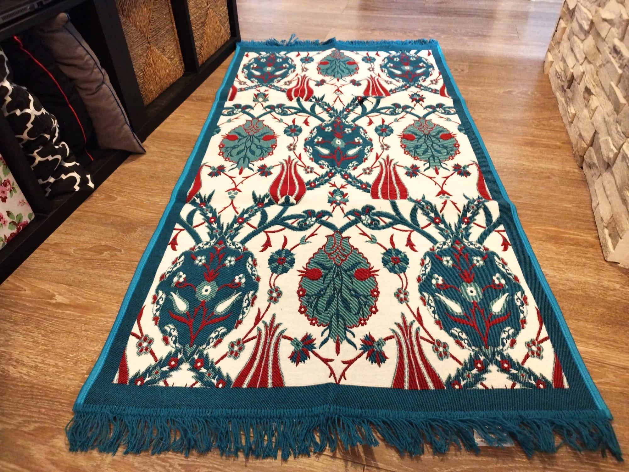 Covor tesut, cu doua fete, dimensiunea 80x150cm H&H101 - imagine 6