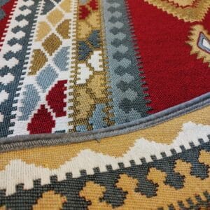 Covor traditional, cu doua fete, dimensiunea 80x300cm H&H105 - imagine 4