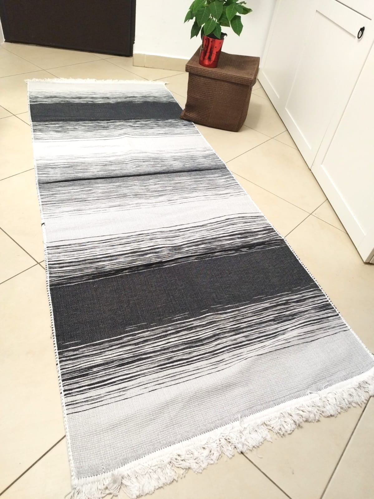 Covor traditional, cu doua fete, dimensiunea 80x200cm COTON09B - imagine 6