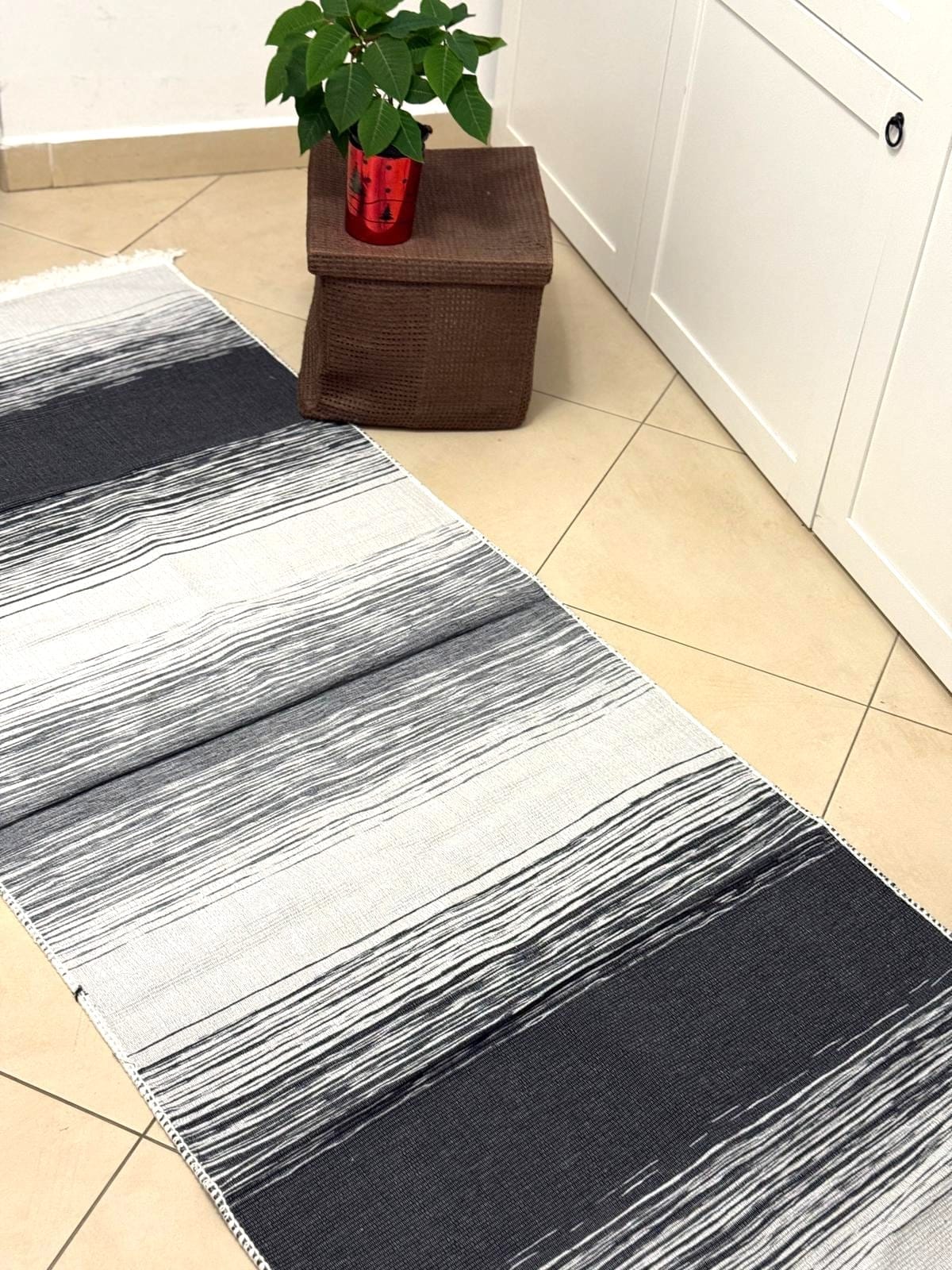 Covor traditional, cu doua fete, dimensiunea 80x200cm COTON09B - imagine 5