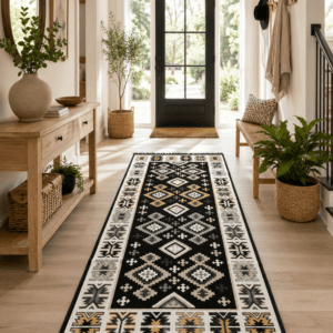 Covor traditional, cu doua fete, dimensiunea 80x200cm, H&H110
