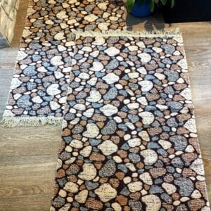 1+1 Set Covoare traditionale, dimensiunea 80x125cm, maro, model Rustic3