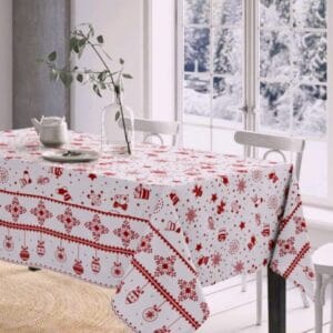 Fata de masa Craciun, din bumbac, dimensiune 150×180 cm Christmas 27