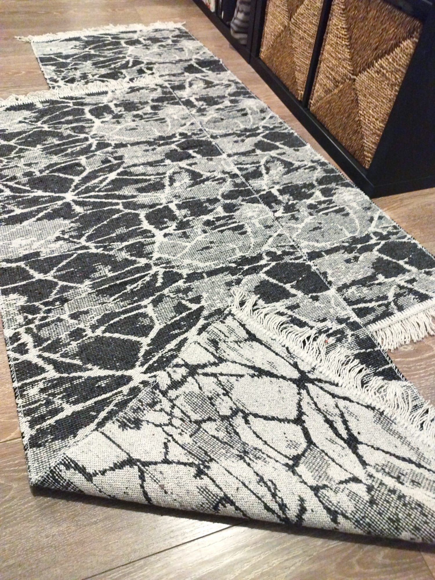 1+1 Covoare, dimensiunea 60x150cm, gri model Geometric3 - imagine 2