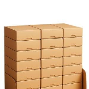 Pachet 25 Cutii carton CO3 maro 22x13x35 cm, cu capac