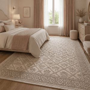Covor tesut bumbac, dimensiunea 120x180cm Capucino, cod CB226