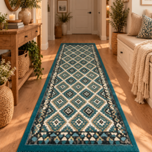 Covor traditional, cu doua fete, dimensiunea 80x300cm  H&H060