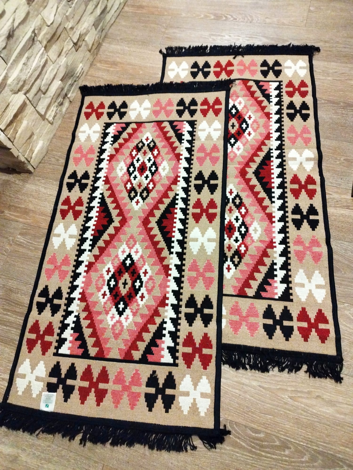 1+1 Covoare tesute, cu doua fete, dimensiunea 60x120cm H&H61 - imagine 3