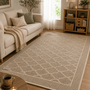 Covor tesut bumbac, dimensiunea 160x230cm Capucino, cod CB228
