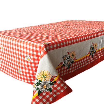 Fata de masa din bumbac, cu motive traditionale 125x150 cm cod035 - imagine 2