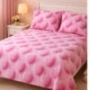Set de pat -Cearsaf de pat cu tiv 220x240cm+2 fete perna 50x70cm, din  ranforce bumbac 100%,  Ranforce08