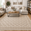 Covor tesut bumbac, dimensiunea 200x300cm Capucino, cod CB228