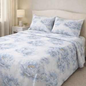 Lenjerie de pat dublu, ranforce bumbac 100% Soft 020 LOTUS