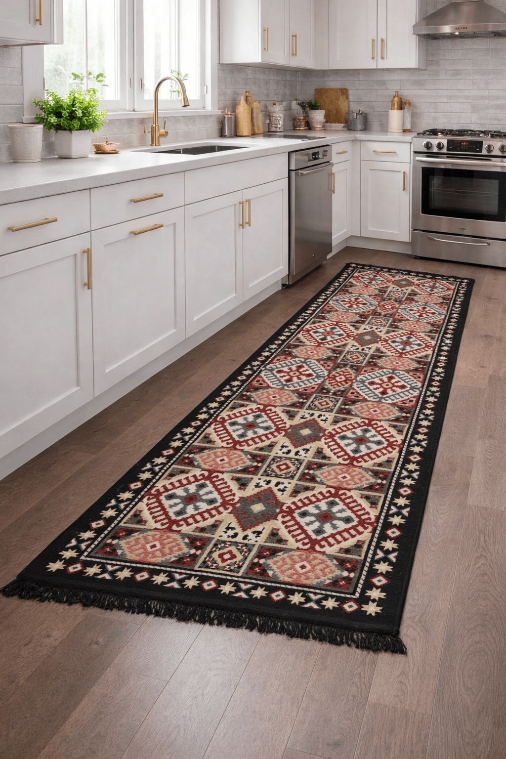 traversa pentru bucatarie, cu doua fete, dimensiunea 60x200cm H&H65